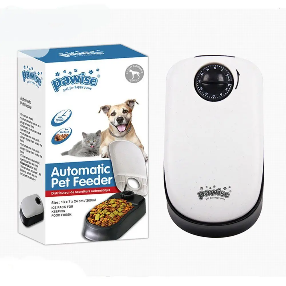

Automatic Pet Feeder 48 Hr Timed Food Feeding Bowl Dish Dog Cat Auto Dispenser