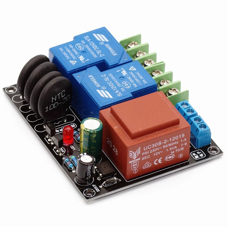 Soft Starting Board com Fonte de Alimentação Power Delay Proteção Faça Você Mesmo Classe a Amplificador 2000w 30a Ac220v
