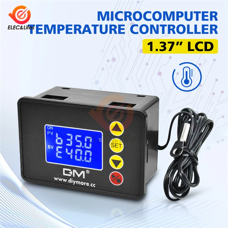AC110V 220V W3001 XH цифровой термостат для контроллер температуры инкубатора DC 12V 24V