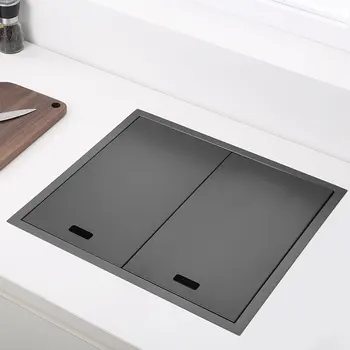 Concealed Large Gunmetal Single Bowl Sink