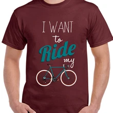 Camiseta de Fahrrad quiero montar mi bicicleta Herren Berg Straße BMX Hipster Fixie Tops Tee camisa vintage gráfico