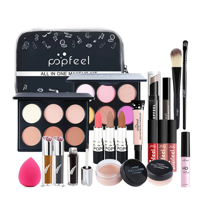 All In One Cosmetics Makeup Kit With Bag (Set Of 20) Queerks™