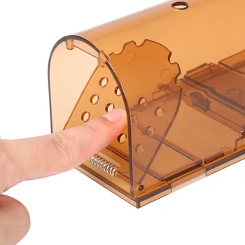 

New 2pcs Mousetrap Rat Traps Transparent Smart Humane Live Mouse Trap No Kill Animal Pet Control Cage Reusable Mice Rodent Catch