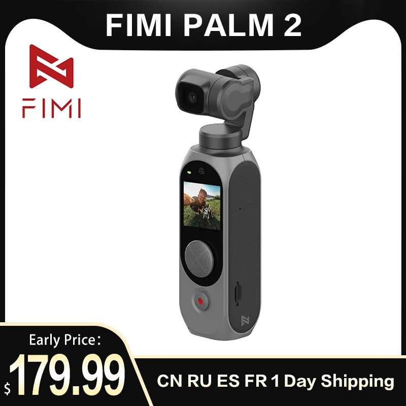 2020 New FIMI PALM 2 Gimbal Camerawith 3-Axis Stabilizer 4K HD Handheld Pocket Mini Smart Camera Wide Angle Smart Track Pre-sale