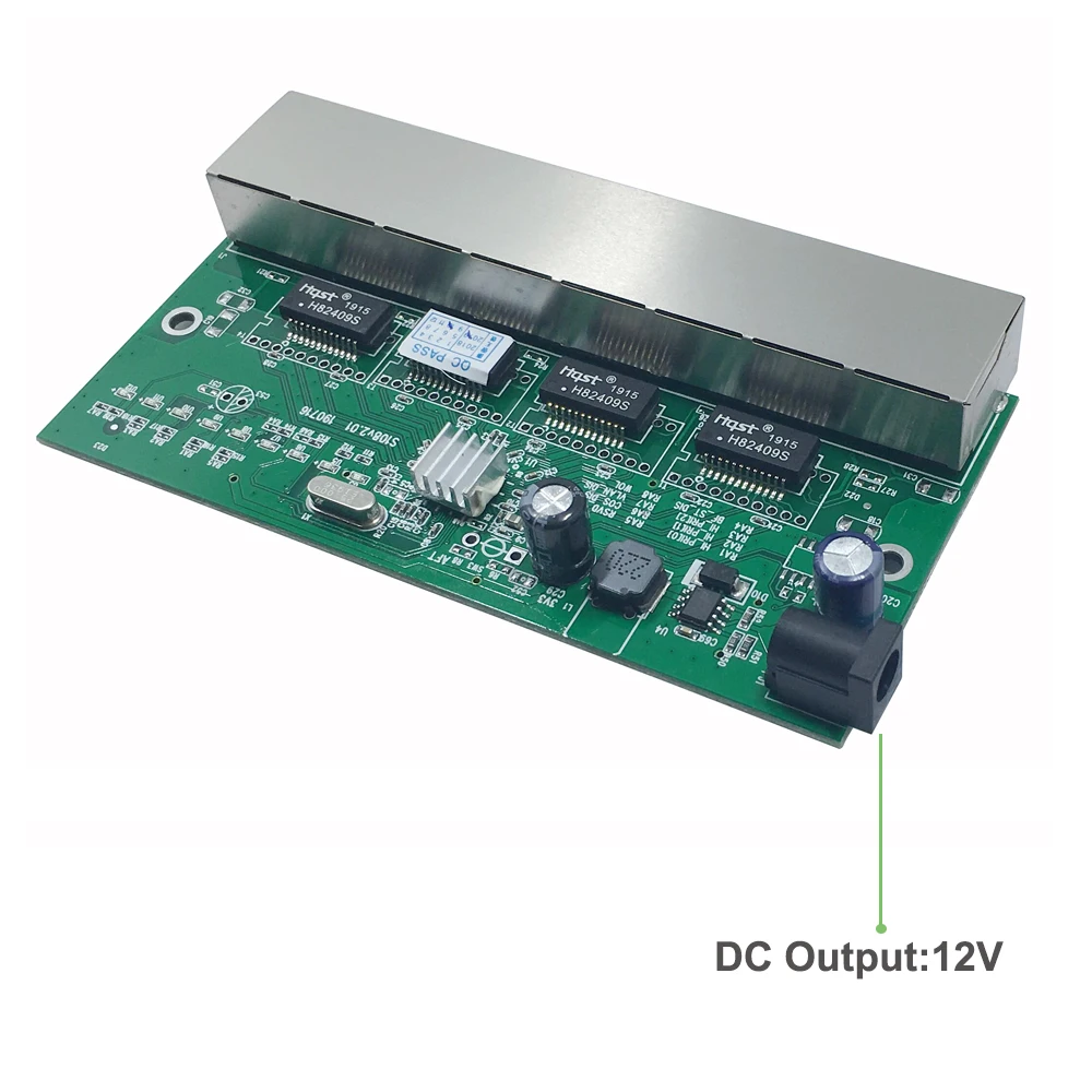 8 reverse switch pcb board 8 port 10 100M Ethernet reverse poe switch 3