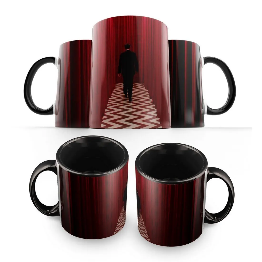 Mug: twin pix (Detective артхаус David Lynch TV series) -2 cool mug gift anime maynkravt | Дом и сад
