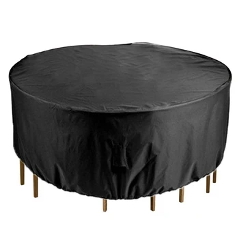 

Outdoor Furniture Table Cover Garden Furniture Waterproof Cover Table and Chair 210D Rain Cover Round Dust Cover