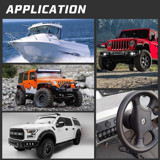 Switch Rocker Led Rojo Sasquatch Lights 12v 20a 24v 10a Jeep | Meses Sin Interés - Foto 10