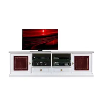 

TV cabinet 2 meters with leather inserts