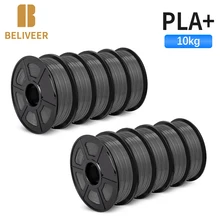 

PLA PLUS 3D Filament 3D Printer 1.75MM 10 Rolls / Set Refills Bendable Non-Toxic Fast Shipping Printer Handles DIY Gift