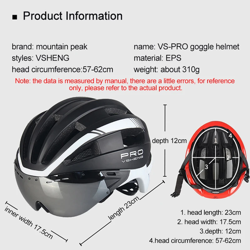 MTP Integrated Lens Cycling Helmet Men Women Safe Cap With Goggles Mountain Bike Helmet MTB Hat Breathable Road Bicycle Helmet