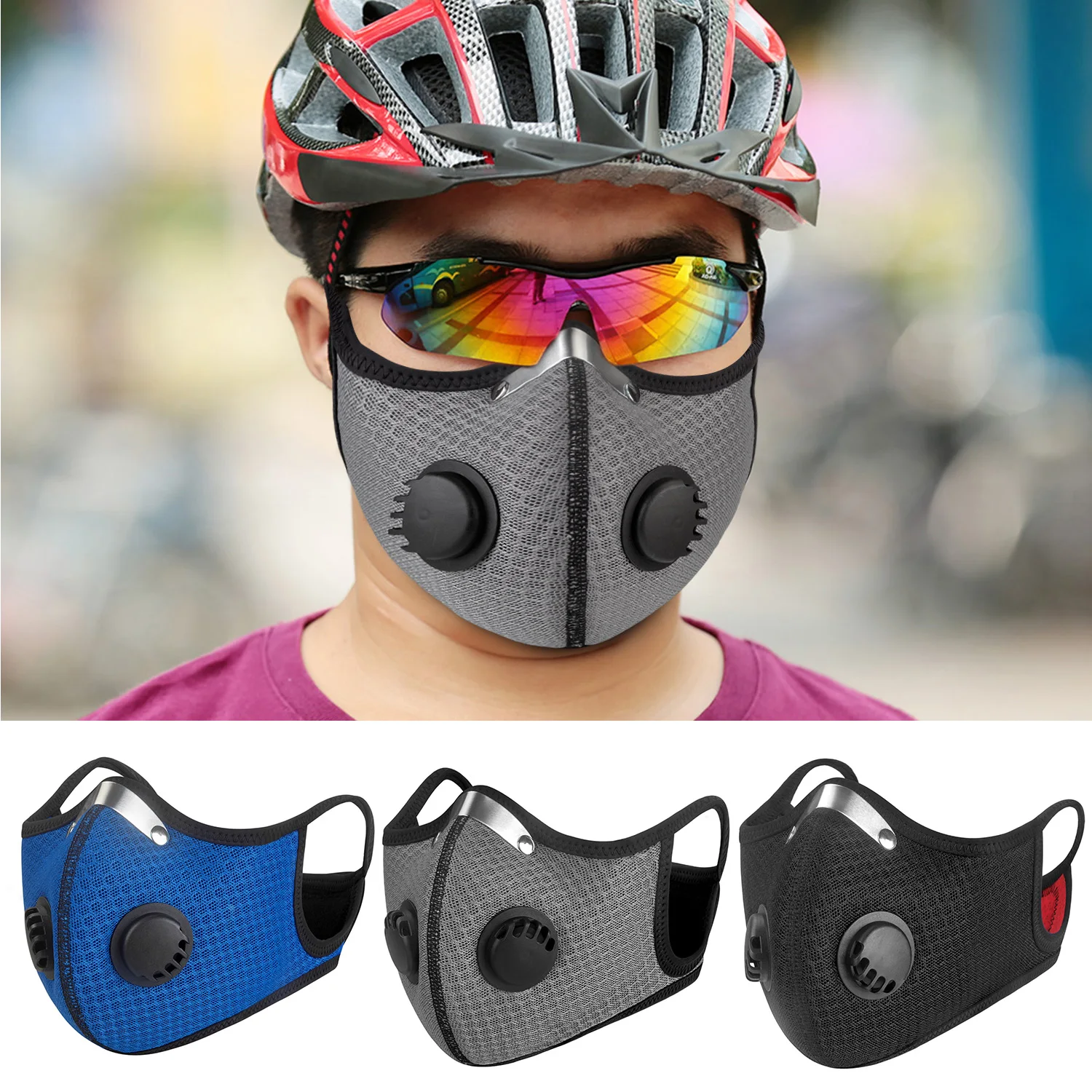 Пылезащитная маска с загрязнением воздуха, пыльца, аллергия, деревообработка, Stonemason, маска для рта, дыхательная, многоразовая, полумаска для лица с фильтрами