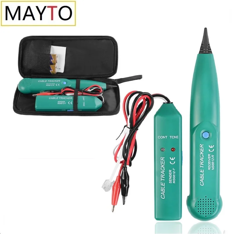 Professional MS6812 LAN Network Cable Tester Telephone Phone Wire Tracker Tracer for UTP STP Cat5 Cat6 Line Finder multi function wire tracker detection line finder network cable tester ct 66 search utp cable bnc cable from mess cable