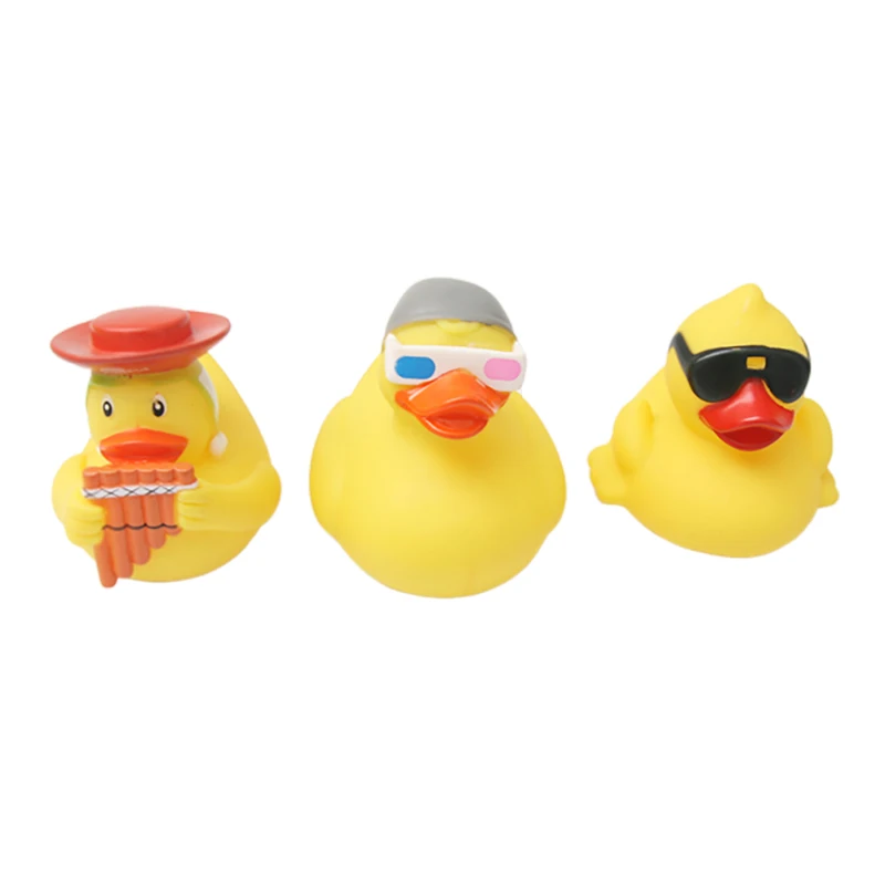 

Sunglasses duck hole duck shape floating squeezing toy baby swimming bathing water toys boys and girls holiday gifts
