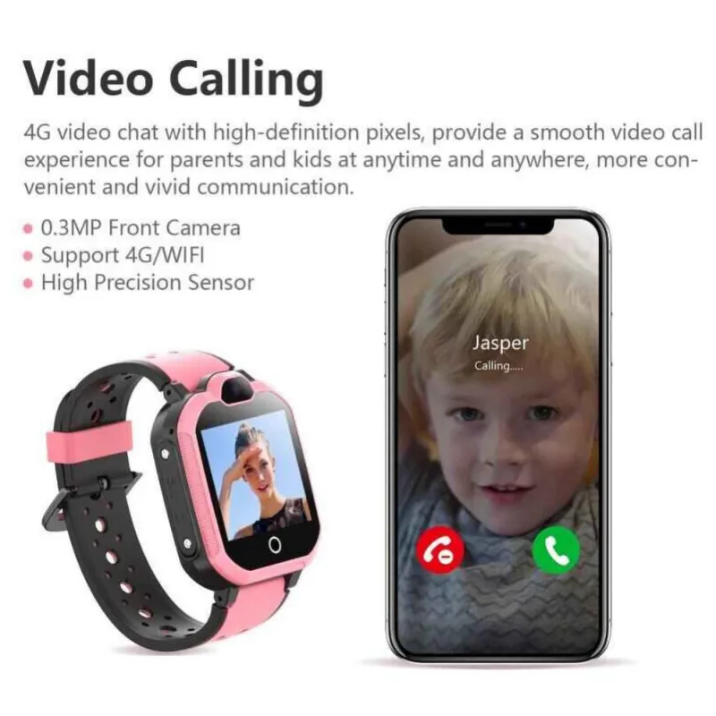  LT05 4G Children's Phone Watch GPS Positioning Waterproof Watch Male and Female Smart Watch Antil-L