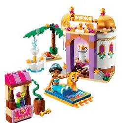 10434 Принцесса Жасмин экзотический дворец детские конструкторы наборы Лучший подарок игрушки Совместимые друзья 41061 для девочек