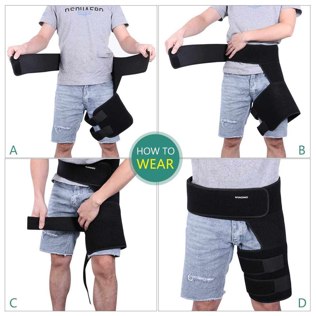 Hip Brace Groin Support Compression Wrap Orthodynamic.0705442020