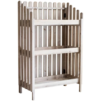 

Solid Wood Folding Flower Multi-function Clapboard Aircraft Receive Arrange Grocery Shelf Garden Balcony