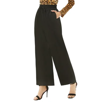 

Loose Pants Fit Casual Clothes Ladies Workout Work Loose Style GK Wide Leg