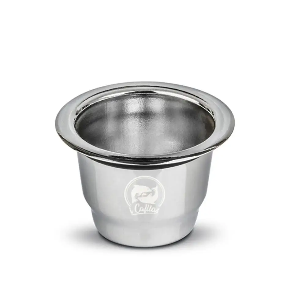 Decorative Stainless Steel Reusable Capsules Refillable Coffee Capsules Pods with Lids Compatible with Nespresso Espresso Maker - Цвет: Decorative