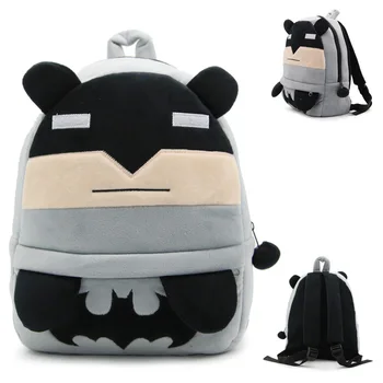 

New cute cartoon kids Batman plush backpack kindergarten school bag Children's gifts boy girl baby student bags for 3-5Y