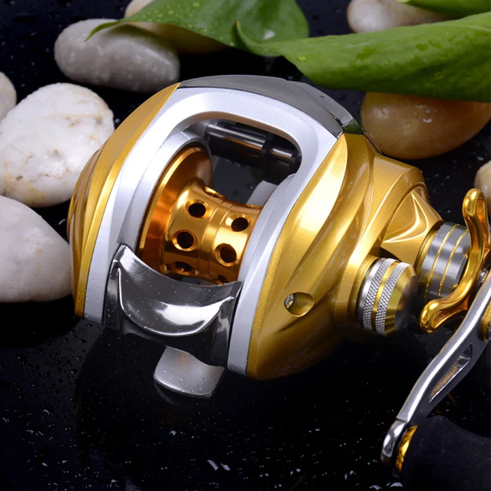 Spinning Wheel Baitcasting Magnetic Brake Aluminum Alloy Saltwater 19 Bearings Adjustable Fishing Reel Smooth Outdoor Tackle