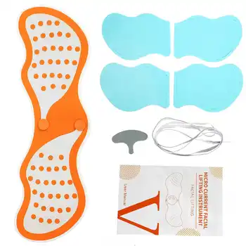 

DropShipping Facial Muscle Stimulator V Face Slimming Face Lifting Machine Exerciser Massager For Face Pads Skin Lift Tools