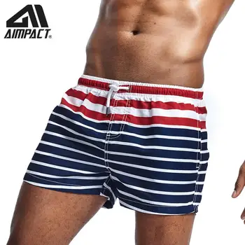 

New Fashion Striped Men's Swimming Board Shorts Bathing Suits for Men Swim Sport Trunks Quick Dry Swimwear Hybird Shorts AM2211
