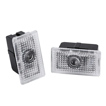 

2Pcs CarLOGO Shadow Light Welcome Light Decorative Signal Lamp for Tesla Welcome Lamp Car Led Courtesy Car Door Signal