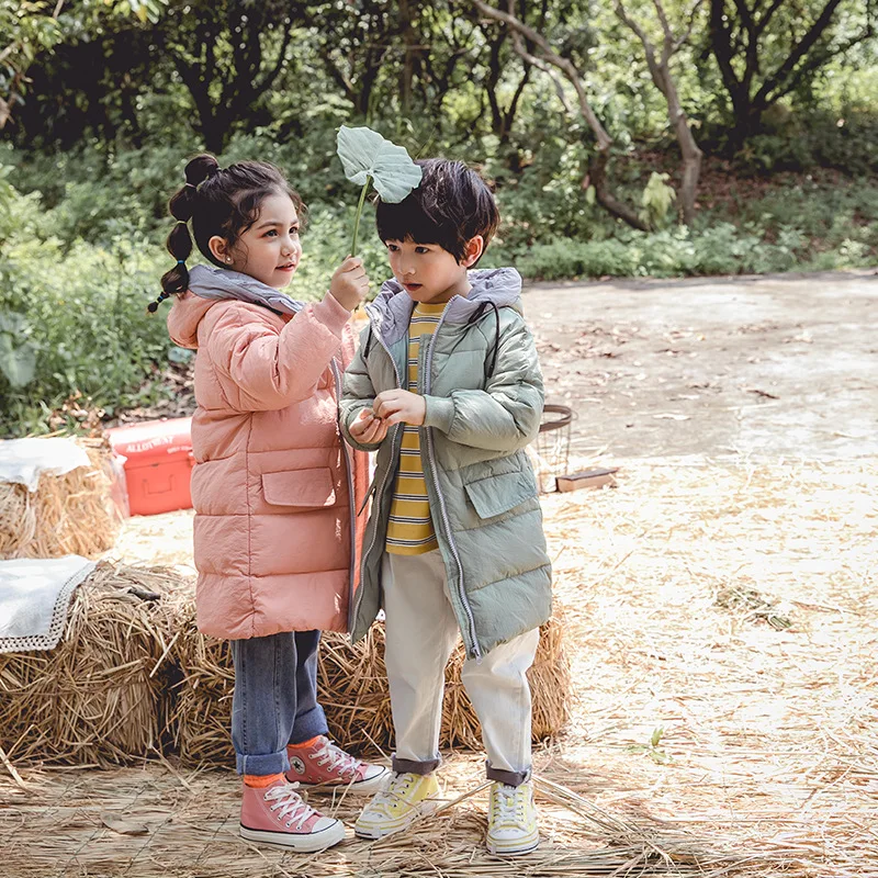 

2019 Boy Girls Winter White Duck Down Jackets Children Coats Warm Thick Clothes Kids Outerwear For Cold Parka 2 3 4 5 6 7 8 Year