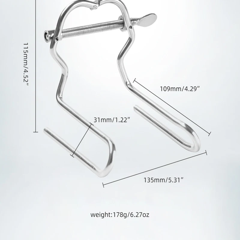 BDSM New Arrival Adjustable Stainless steel Dilator Vaginal Anus Clamp Anal Plug Speculum Butt Plug Anal Sex Toys For Women Men — view 3