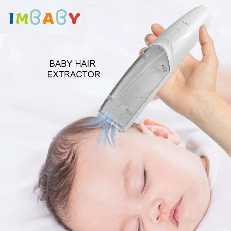IMBABY Kid Electric Hair Trimmer Baby USB Waterproof Home-Use Automatic Gather Hair Clipper Child Adult Mute Sleep Haircut