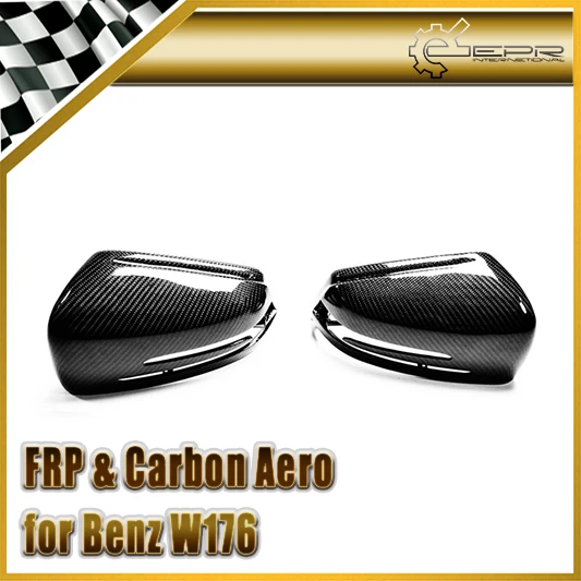 

For Benz W176 W204 Carbon Fiber Side Mirror Cover Replacement Glossy Finish Rear View Drift Racing Kit Fibre Tuning Trim Part
