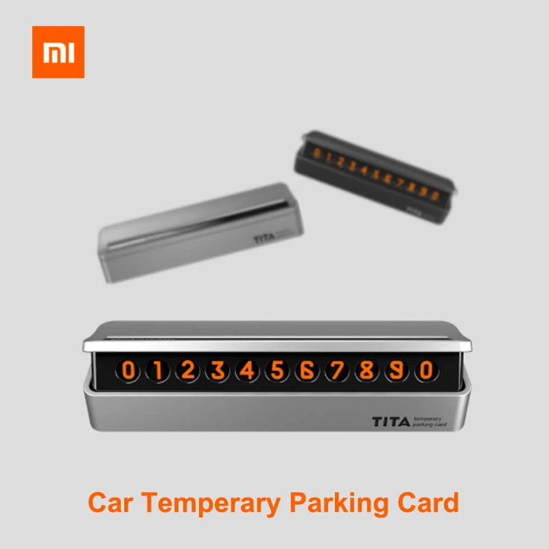 

Xiaomi mijia Bcase TITA X Share To Bcase Flip Type Car Temperary Parking Phone Number Card Plate Mini Car Decoration