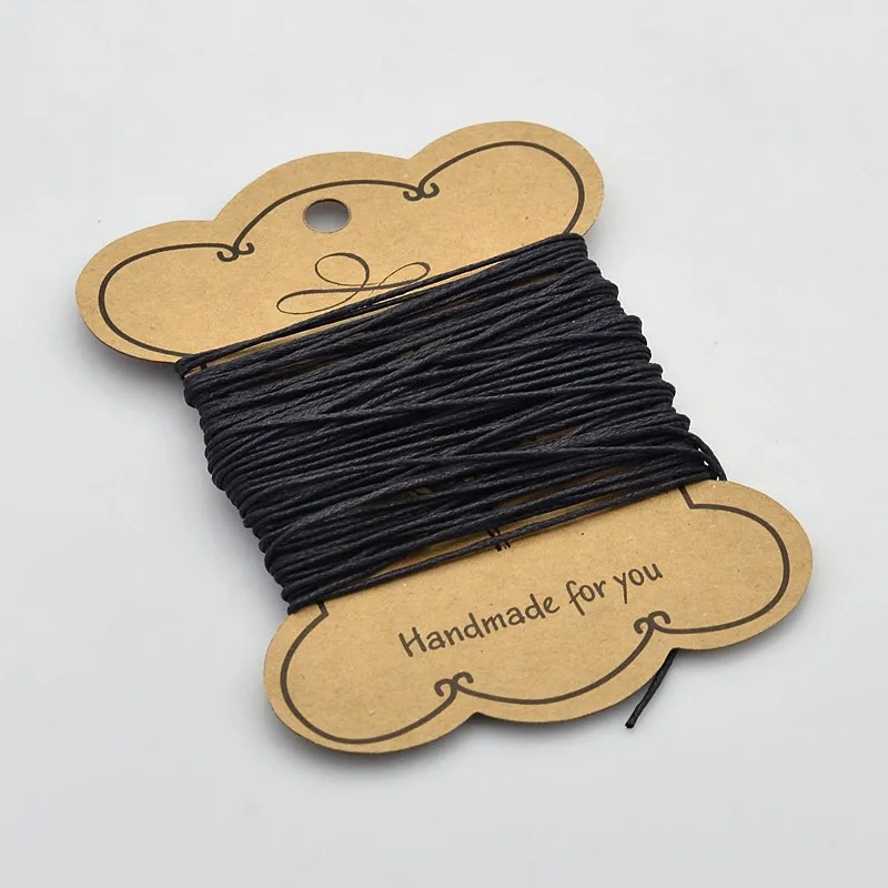 

0.7mm 10m Jewelry DIY Black Waxed Cotton Cord for Jewellery Making,Beadwork Findings Accessory Material