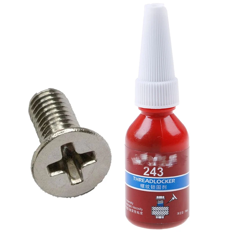 1pcs 10ml Screw Glue Thread Locking Agent Anaerobic Adhesive 243 Oil Resistance Fast Curing For Metal | Инструменты