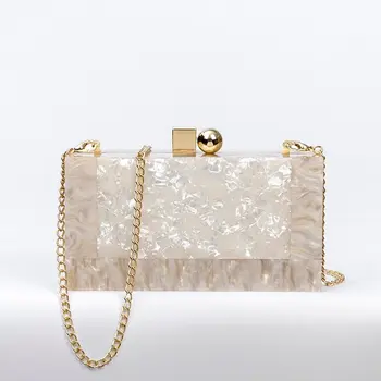 

2020 Classic Fashion Women Marble Evening Bag Fashion Office Girl Dinner Party Lady Wedding Casual Clutch Purse White Minaudiere