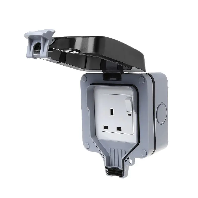

Outdoor Wall Switch Socket IP66 Weather&Dust Proof Power Outlet UK Standard