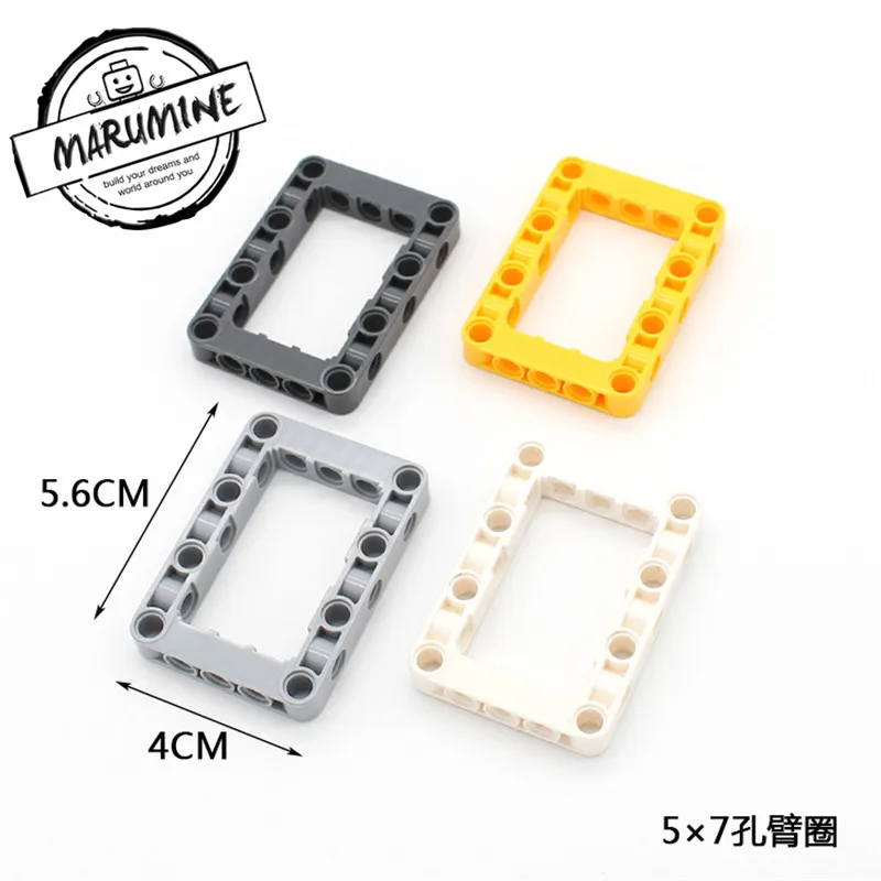 MARUMINE 50 шт./лот Technic Liftarm прямые блоки техника для закручивания строительных кирпичей набор образовательных игрушек для детей - Цвет: 64179