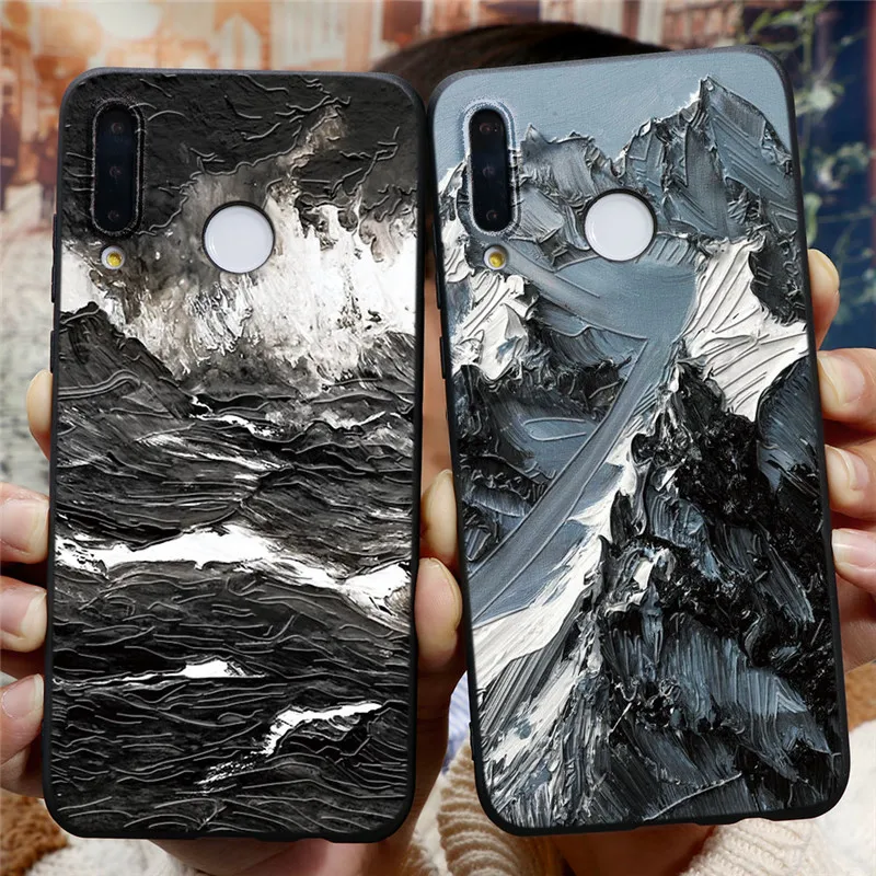 Рельефный чехол для huawei mate 10 20 30 Lite Pro P20 P30 P8 P9 P10 2017 Nova 3 3i 5 P Smart 2019 TPU с