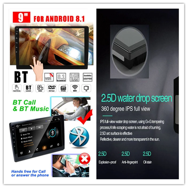 2 Din 9 Zoll Android 8.1 Universal Auto Radio Doppel Din Stereo Gps Navigation In Dash Video Wifi Usb Bluetooth Auto radio Multi 2 Din 9 Zoll Android 8.1 Universal Auto Radio Doppel Din Stereo Gps Navigation In Dash Video Wifi Usb Bluetooth Auto radio Multi