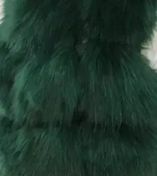 dark green S-4XL размера плюс зимняя новая модная брендовая куртка из искусственного лисьего меха женская теплая куртка стеганая Толстая Шуба из искусственного меха w1768 - Цвет: dark green