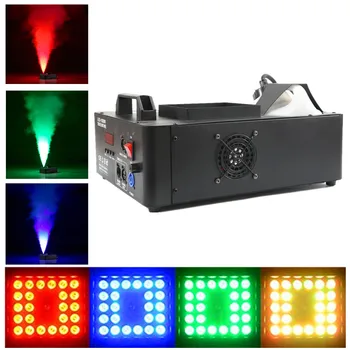 

Professional DMX512 + Remote Control Vertical 1500W Stage Fogger With 24X9W RGB LED Light/LED Fog Machine/LED Haze Smoke Machine