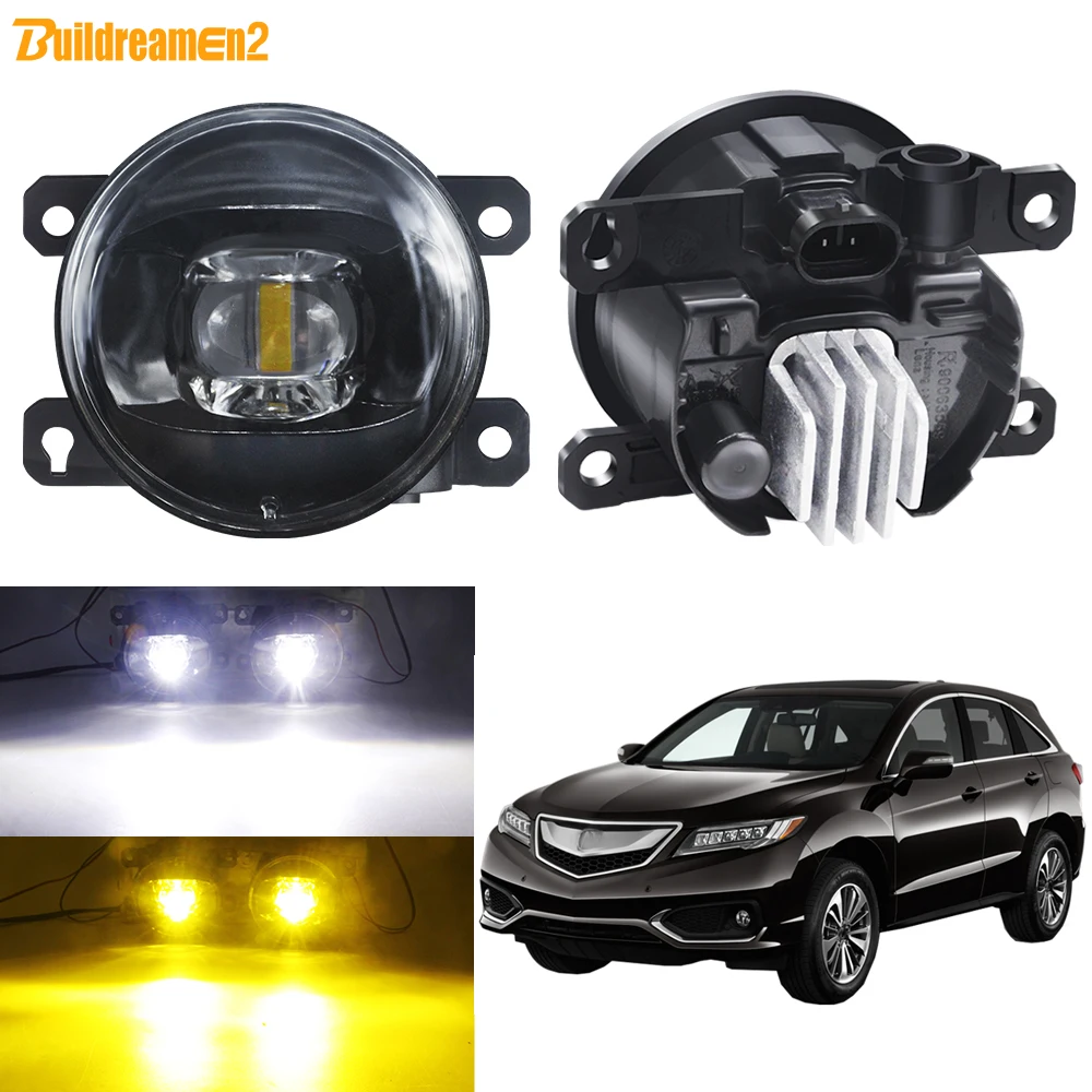 Led Fog Light Assembly 30w 8000lm Car Front Bumper Fog Lamp White
