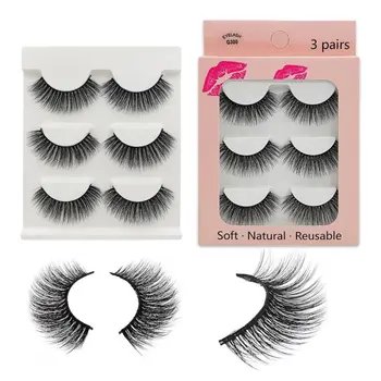 

30 Pairs Reusable Eyelash Multipack 3D Soft Faux Mink False Eyelashes Handmade Wispy Fluffy Long Lashes Natural Eye Makeup Tools