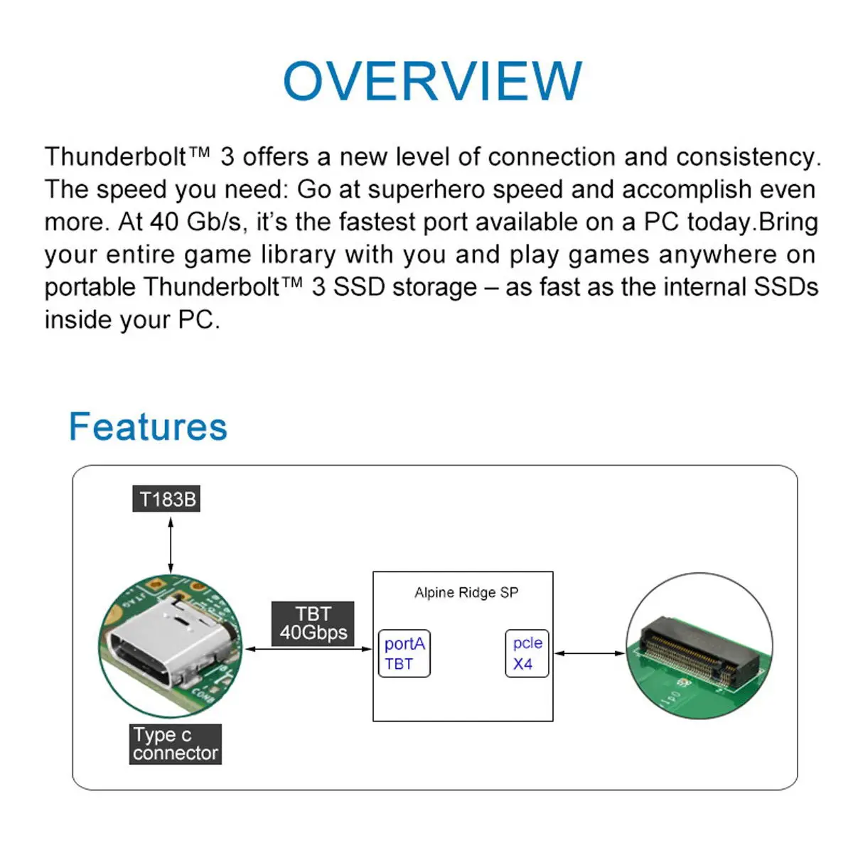 Macbook 2013- SSD и PCI-E NGFF M-key NVME AHCI SSD чехол для конвертации картриджа Thunderbolt 3