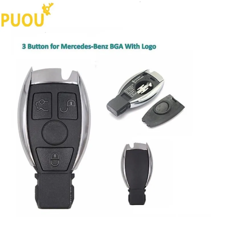 Сменный Чехол для смарт ключей 2 3 4 кнопки Mercedes Benz BGA W203 W210 W211 AMG W204 CLS CLK CLA SLK|Ключ от