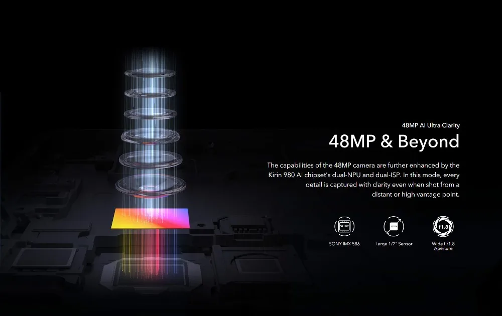 HONOR 20, мобильный телефон, 6,26 дюймов, Kirin 980, четыре ядра, 8 ГБ, 256 ГБ, емкостный экран, 3750 мАч, SuperCharge, NFC