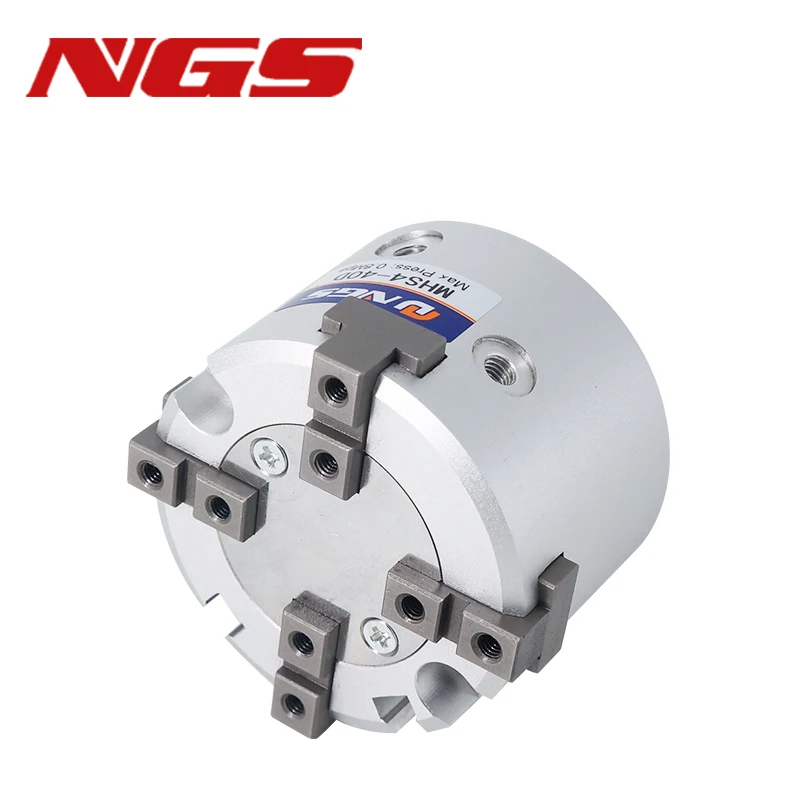 Estilo Três Dedo ar Pneumática Paralela Gripper Cilindro Mhs2 Mhs3 Mhs4 Mhsl3 Série 20d 25d 32d 40d 16d 50d 63d 80d 125d