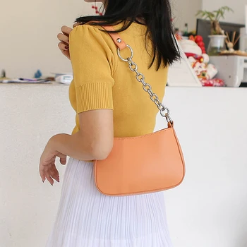 

Chain Shouldr Bag Luxury Handbags Women Bags Designer Leather Undrarm Bag 2020 Fashion Simple Ladies Tote Bags Bolsa de hombro